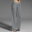 Women Fashion Low Waisted Comfy Grey Cotton Linen Straight Leg Sweatpants On Sale