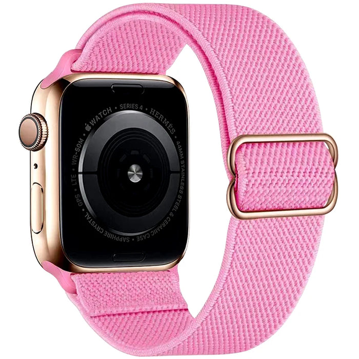 Pink Scrunchie Watch Strap For Apple Watch Band Series 49mm, 45mm, 44mm, 42mm, 41mm, 40mm, 38mm On Sale