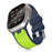 Blue Green Carbon Fiber Pattern Sport Watch Band On Sale