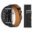 Double Black Genuine Leather Loop Apple Watch Band For iWatch Series On Sale