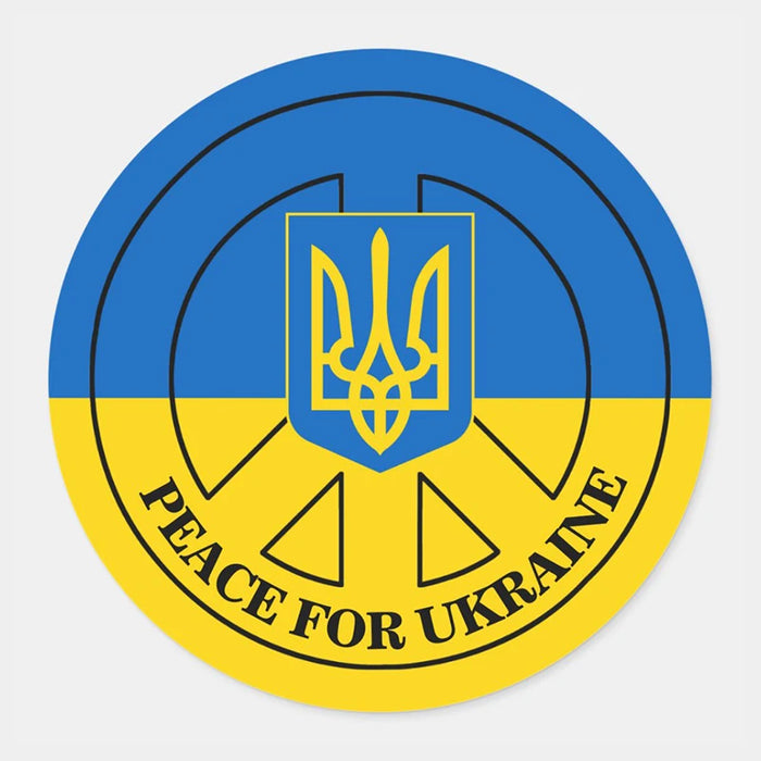 Removable Peace For Ukraine Flag Decal Stickers On Sale
