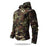 Men’s Waterproof Softshell Jacket with Fleece Lining – Hooded Outdoor Jungle Camouflage Coat On Sale
