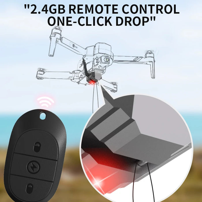 Universal Drone Airdrop Thrower System with One-click Drop Remote Control  On Sale