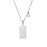 Silver Gemini Zodiac Sign Stainless Steel Pendant Necklace – Tarot Card Style Constellation Necklace for Women On Sale