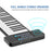 88-Key Foldable Roll-Up Digital Piano Keyboard with Rechargeable Battery, Bluetooth MIDI, 128 Tones & Rhythms On Sale