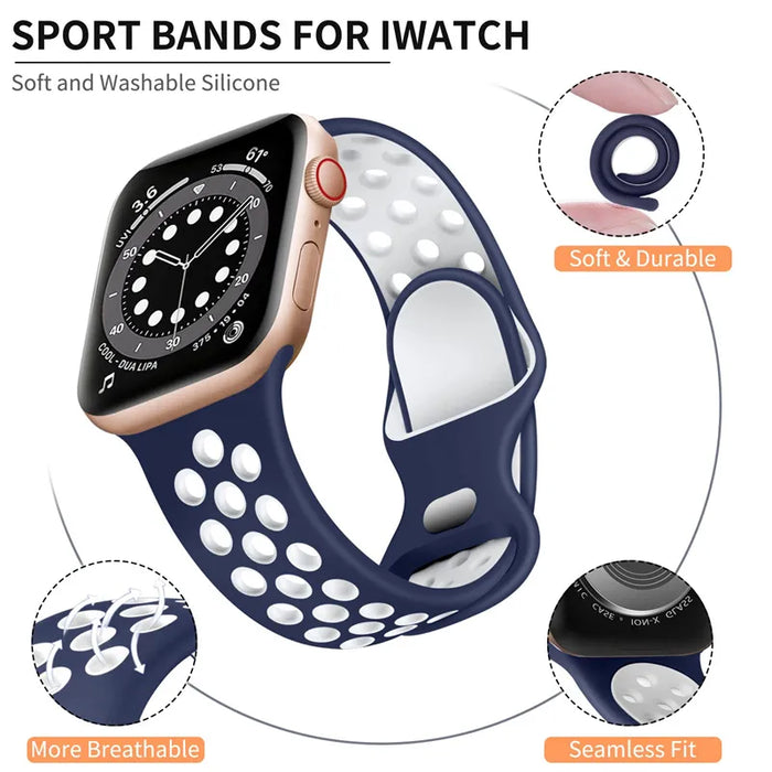Silicone Sport Band for Apple Watch Strap On Sale