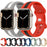 Two Color Stripe Designs Silicone Apple Watch Band 38mm, 40mm, 41mm, 42mm, 44mm, 45mm, 46mm, 49mm On Sale