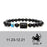 Sagittarius Black Obsidian Zodiac Constellation Charm Black Onyx Natural Stone Bead Bracelet For Women And Men On Sale