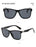 Classic Oval Vintage Style Sports UV400 Black Frame Grey Green Lenses Sunglasses On Sale