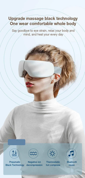 4D Smart Eye Massager with Heat Compression Bluetooth Music On Sale