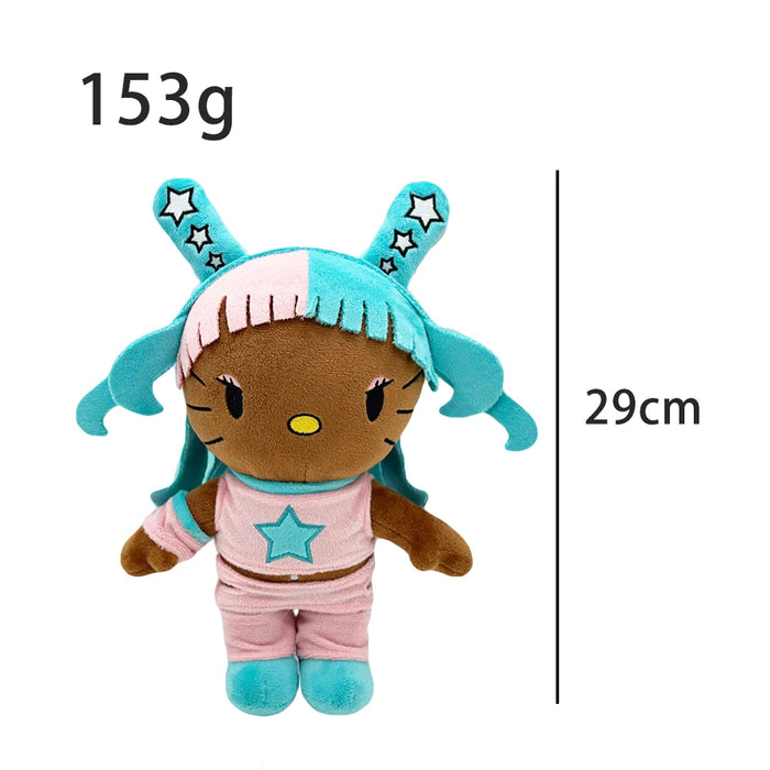 Hello Kitty Rapper Figure Icons Hiphop Fashion Fans Stuffed Soft Plush Toy Dolls Collection On Sale