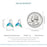 925 Sterling Silver Plated White Gold Enamel Whale Mermaid Tail Earrings On Sale