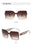 Classic Texture Frame Glamour Stylish Unisex UV400 Shades Square Sunglasses On Sale