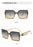 Beige Classic Texture Frame Glamour Stylish Unisex UV400 Shades Square Sunglasses On Sale