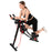 Height Adjustable Foldable Ab Exercise Machine with LCD Monitor, Dual Track Core Trainer for Home Gym On Sale