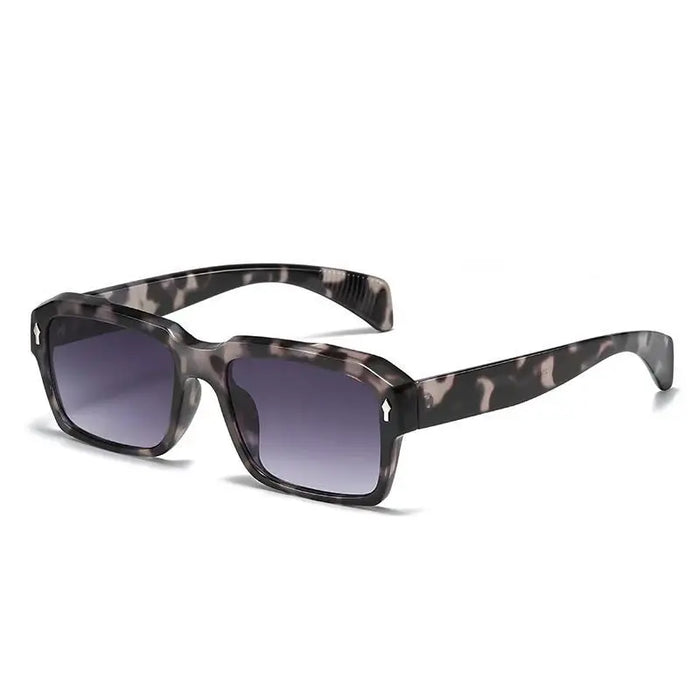 Tortoise Shell Style Rectangle HD Lens UV400 Sunglasses On Sale