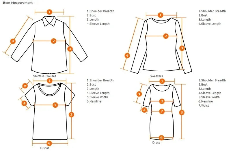 Garment Measurement Instruction