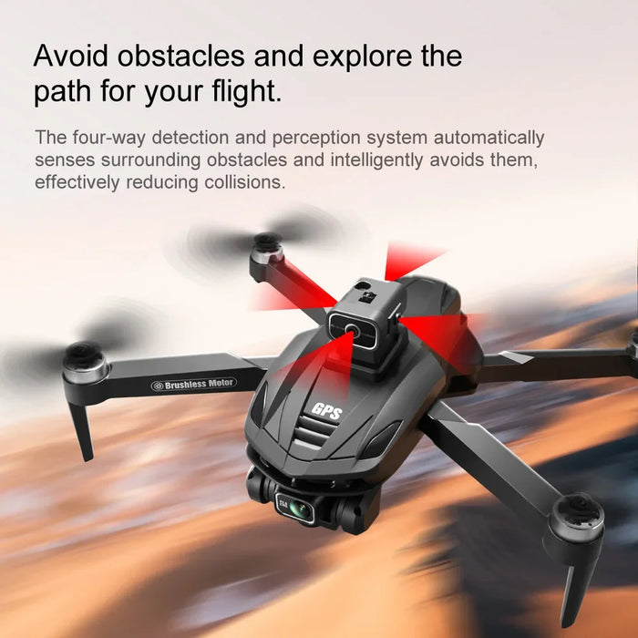 V168 Pro 5G Wifi 8K HD Dual Camera GPS Obstacle Avoidance Brushless Motor Drone On Sale