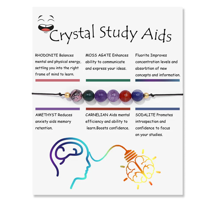 Smooth Round Natural Gem Stone Energy Bracelets For Study Aids On Sale – Rhodonite, Moss Agate, Fluorite, Amethyst, Carnelian, Sodalite