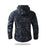 Black Scale Pattern Men’s Waterproof Softshell Jacket with Fleece Lining – Hooded Outdoor Camouflage Coat On Sale