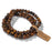 3pcs Set Tiger Eye Natural Stone Beads Couple Bracelet On Sale