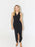 Black Collar Single Breasted Sleeveless Long Dresses On Sale