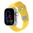 Yellow Irregular Shape Adjustable Silicone Sporty Watch Band Compatible with Apple Watch 38mm–49mm On Sale | Replacement Watch Band Compatible with Apple Watch Series 1–11, SE & Ultra 