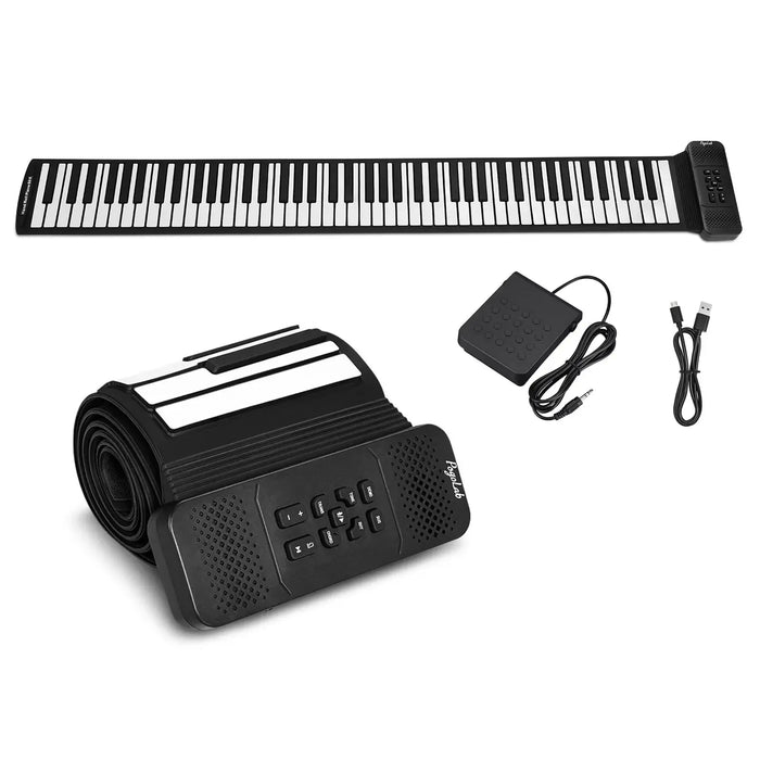 88 Keys Foldable Roll-up Digital Piano With Rechargeable Battery 128 Rhythms And Tones On Sale