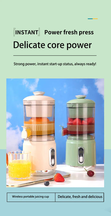 600ml Portable USB Rechargeable Automatic Fresh Juice Extractor Electric Juicer On Sale
