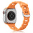 Orange O-Ring Silicone Chain Link Bracelets For Apple Watch Band 38mm, 40mm, 41mm, 42mm, 44mm, 45mm, 46mm, 49mm On Sale