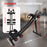 Height Adjustable Foldable Ab Exercise Machine with LCD Monitor, Dual Track Core Trainer for Home Gym On Sale