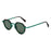 Retro Round UV400 Vintage Metal Punk Style Colored Lenses Sunglasses For Women And Men On Sale