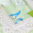 925 Sterling Silver White Gold Plated Glow-in-the-dark Enamel Whale Adjustable Rings On Sale