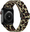 Brown Cheetah Scrunchie Watch Strap For Apple Watch Band Series 49mm, 45mm, 44mm, 42mm, 41mm, 40mm, 38mm On Sale