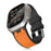 Orange Gray Carbon Fiber Pattern Sport Watch Band On Sale