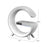 Smart Wireless Phone Charger with Bluetooth 5.0 Dual Speakers LED Alarm Clock and Atmosphere Night Light Lamp On Sale