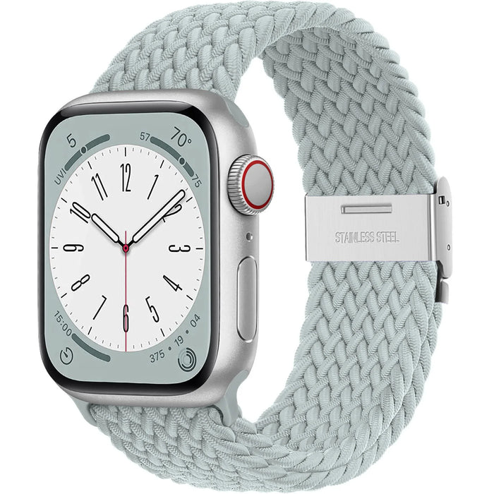 Light Blue Stretchable Braided Loop Apple Watch Bracelet For iWatch Series On Sale