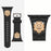 Leo Black - 12 Constellations Silicone Sport Watch Band With Stainless Steel Zodiac Symbol Detail Compatible with Apple Watch Series 1–11, SE, Ultra, and Ultra 2 On Sale