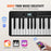 88 Keys Portable Folding Digital Piano Set With Sustain Pedal On Sale