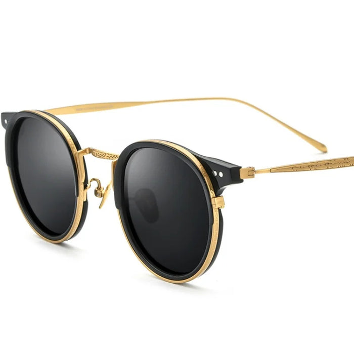 Ultralight Titanium Polarized Vintage Style Sunglasses For Men and Women