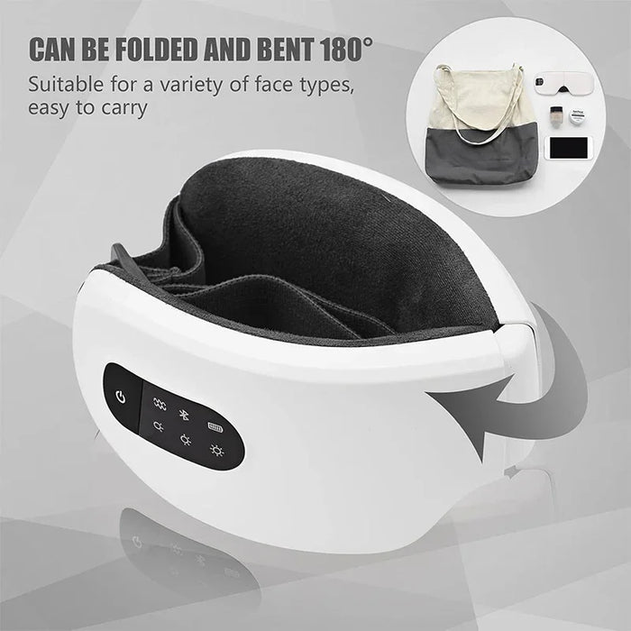 4D Smart Eye Massager with Heat Compression Bluetooth Music On Sale