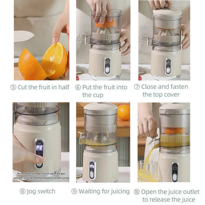 600ml Portable USB Rechargeable Automatic Fresh Juice Extractor Electric Juicer On Sale
