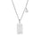 Silver Aquarius Zodiac Sign Stainless Steel Pendant Necklace – Tarot Card Style Constellation Necklace for Women On Sale