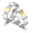 Puzzle Stainless Steel Stackable Couples Rings On Sale