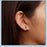 925 Sterling Silver Rose Vine Hoop Earrings On Sale