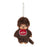 Brown Furry Miichi Monkey Monchhichi Vintage Style Plush Keychain Dolls Collection On Sale