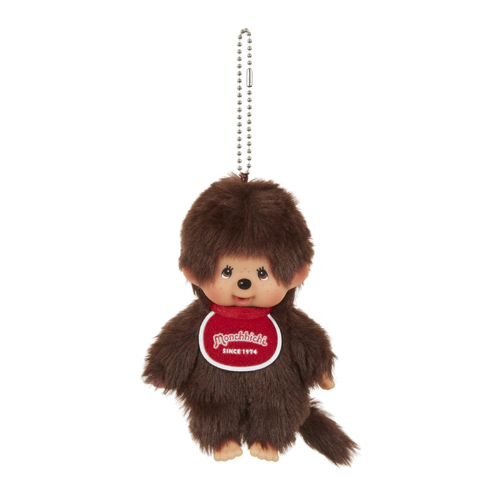 Brown Furry Miichi Monkey Monchhichi Vintage Style Plush Keychain Dolls Collection On Sale