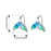 925 Sterling Silver White Gold Plated Enamel Whale Earrings On Sale