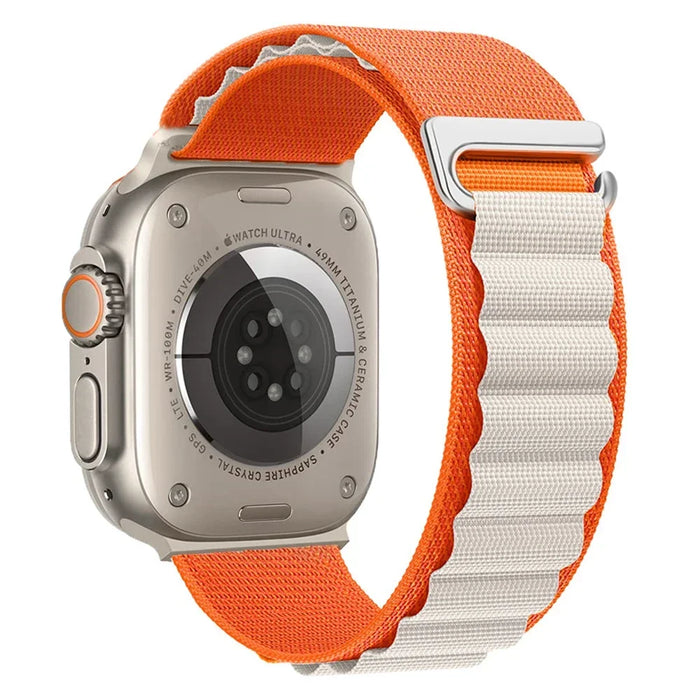 Orange Starlight Alpine Loop Collection For Apple Watch Series On Sale