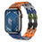 Camouflage Rainbow Bike Chain Link Silicone Watch Band for Apple Watch Compatible Models 38mm - 49mm On Sale
